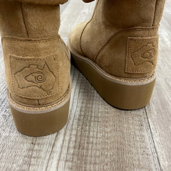 Aussie Merino Amelia Chestnut Tan Boots 12 - Picture 3 of 16